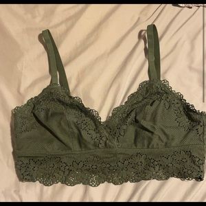 Aerie size small olive green  bralette
